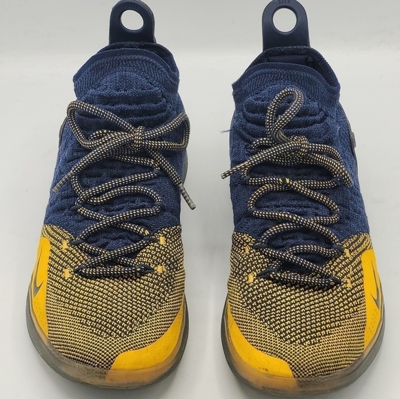 Nike Mens Zoom KD 11 Chinese Zodiac Basketball Shoes Durant Yellow & Blue Size 8 - Picture 13 of 15